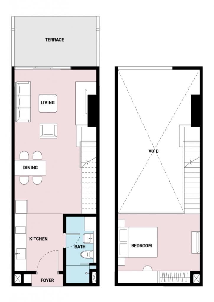 studio duplex 667 sq ft (type g)
